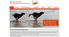 Desktop Screenshot of karmacanine.co.uk