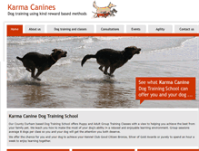 Tablet Screenshot of karmacanine.co.uk